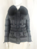 Burberry Sport Fur Trimmed Puffer Jacket Size S