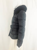 Burberry Sport Fur Trimmed Puffer Jacket Size S