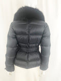 Burberry Sport Fur Trimmed Puffer Jacket Size S