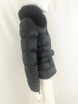 Burberry Sport Fur Trimmed Puffer Jacket Size S