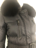 Burberry Sport Fur Trimmed Puffer Jacket Size S