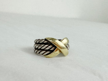 David Yurman 3 Row X-Ring Size 7