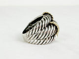 David Yurman 3 Row Cable Ring Size 7.5