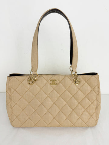 Chanel 2003-2004 Raffia Shoulder bag