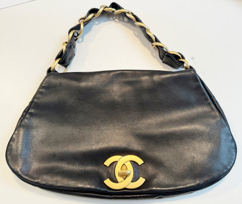 Chanel 2002-03 Lambskin Olsen Shoulder Bag