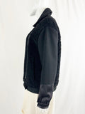 All Saints Shearling Bomber Jacket Size S