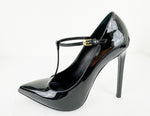 Saint Laurent Patent T-Strap Pumps Size 8.5