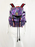 Gucci Leather Brocade Backpack