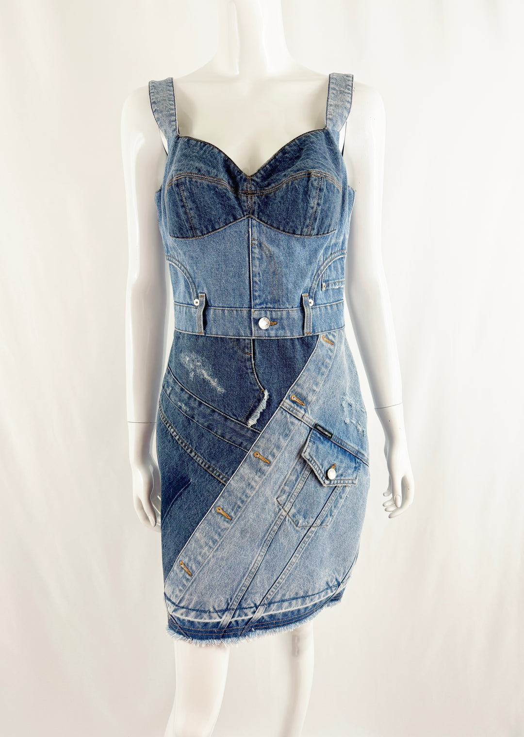 NEW Dolce & Gabbana Denim Dress Size 8 / M – KMK Luxury Consignment