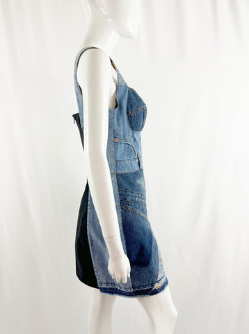 NEW Dolce & Gabbana Denim Dress Size 8 / M KMK Luxury Consignment NEW Dolce & Gabbana Denim Dress Size 8 / M KMK Luxury Consignment