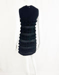 Chanel Knit Ruffle Trim Mini Dress Size XS