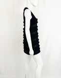 Chanel Knit Ruffle Trim Mini Dress Size XS