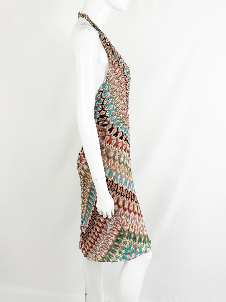 Missoni Halter Wrap Dress Size 6 KMK Luxury Consignment Missoni Halter Wrap Dress Size 6 KMK Luxury Consignment
