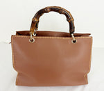 NEW Visona Bamboo Handle Tote w/Strap