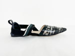 Fendi Colibri Logo PVC Flats Size 10