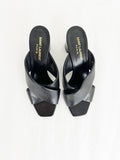 Saint Laurent Heeled Slides Size 7