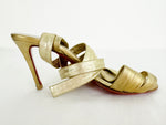 Christian Louboutin Leather Lace-Up Sandal Size 8.5