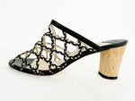 Jimmy Choo Leather Woven Mules Size 9.5