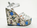 Prada Jacquard Wedge Sandal Size 9