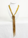 Celine Knot Tassel Necklace