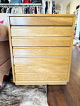 Sligh Oak 4 Drawer Nightstand