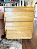 Sligh Oak 4 Drawer Nightstand