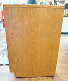 Sligh Oak 4 Drawer Nightstand