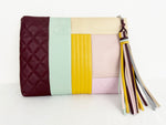 Chanel Color Blocked Leather Clutch