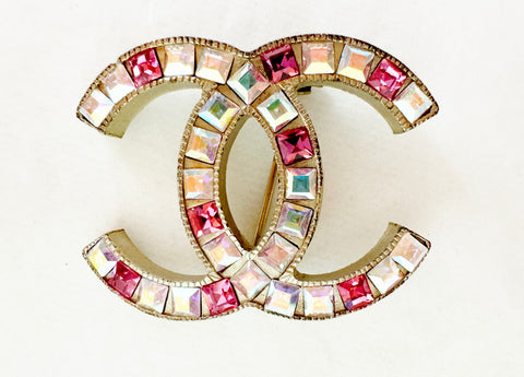 Chanel CC Crystal Brooch