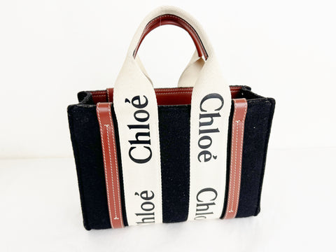 Chloe Woody Wool Tote