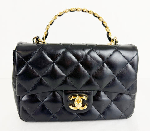 Chanel Mini Flap Top Handle Purse