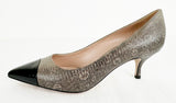 Giorgio Armani Snake Print Kitten Heel Size 6.5