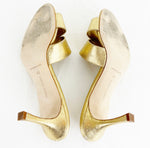 Manolo Blahnik Metallic Mules Size 10