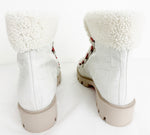 Christian Louboutin Shearling Combat Boots Size 11