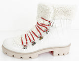 Christian Louboutin Shearling Combat Boots Size 11