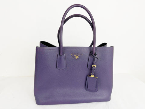 Prada Saffiano Leather Double Tote