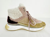 Chanel Shearling High Top Sneaker Size 8