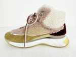 Chanel Shearling High Top Sneaker Size 8