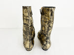 Chanel Gold Boots Size 7