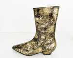 Chanel Gold Boots Size 7