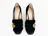 Gucci GG Embellished Suede Pump Loafer Size 7