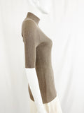 NEW Brunello Cucinelli Metallic Cashmere Top Size M