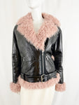 Sandy Liang Lamb Shearling Jacket Size S