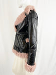 Sandy Liang Lamb Shearling Jacket Size S