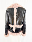 Sandy Liang Lamb Shearling Jacket Size S