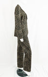 Moschino Cheetah Print Pant Suit Size M/L