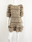 LoveShackFancy Fringe Accent Dress Size S