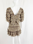 LoveShackFancy Fringe Accent Dress Size S