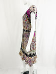 Etro V-Neck Silk Dress Size M