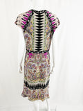 Etro V-Neck Silk Dress Size M